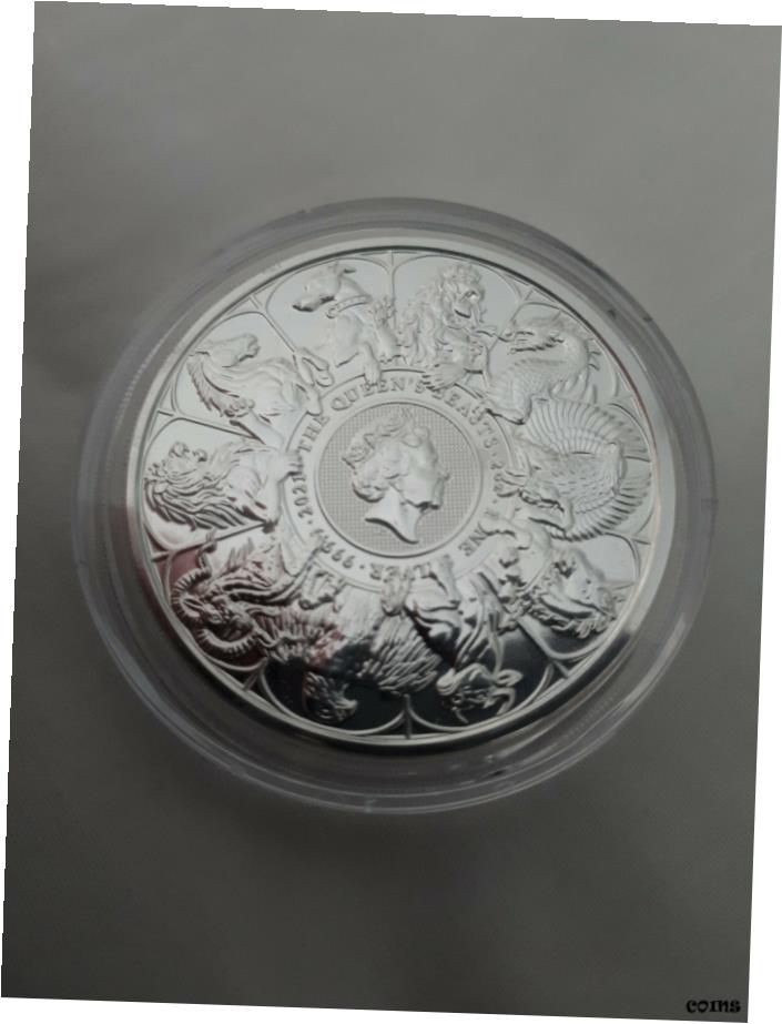  アンティークコイン コイン 金貨 銀貨  The Queen's Beasts 2021 2oz Silver Bullion Coin ?5 Completer Whole Series - NEW