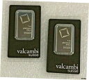 【極美品/品質保証書付】 アンティークコイン コイン 金貨 銀貨 [送料無料] Valcambi Suisse 1オンス プラチナバー 2 個ロット 。 9995 アッセイ証明書で密封- show original title