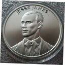 【極美品/品質保証書付】 アンティークコイン コイン 金貨 銀貨 送料無料 Jesse James 1オンス .999 シルバー Wild West Legends Gun colt 45 James Gang 鉄道- show original title