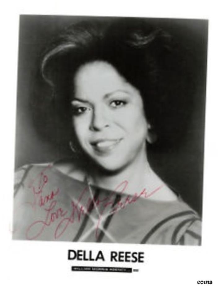 【極美品/品質保証書付】 アンティークコイン コイン 金貨 銀貨 送料無料 Amazing Young DELLA REESE サイン入り 8 10 サイン入り B W 写真- show original title