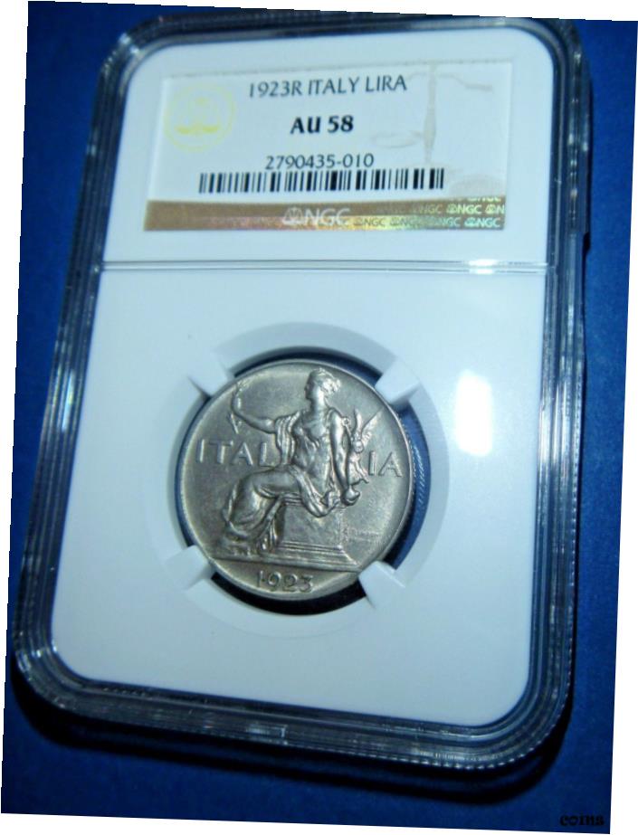  アンティークコイン コイン 金貨 銀貨  1923年-R イタリア LIRA-ニッケル循環-NGC AU 58-2790435-010 、 - NGC-30-12- show original title