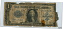 1923年 $1 大型シルバー証明書レアサイズショートスノーター紙幣1923 $1 Large Silver Certificate Rare Size Short Snorter Banknote