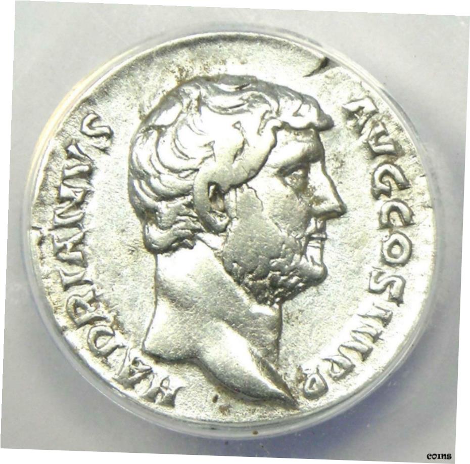  アンティークコイン コイン 金貨 銀貨  Roman Hadrian AR デナリウス シルバー コイン 134-138 AD 認定 ANACS VF30- show original title