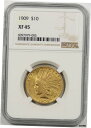 1909年 $10 NGC XF 45 インディアンヘッド ゴールド イーグル- show original title 1909 $10 NGC XF 45 ...