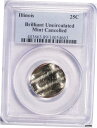イリノイ 25 cステートクォーター 2003-P 新品鋳造財布コイン PCGS ホルダーIllinois 25 C State Quarter 2003-P ...