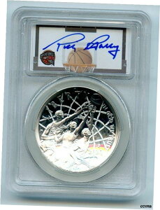 2020 P $1 バスケットボール殿堂入りシルバー記念PCGS PR 70 DCAM Rick Barry2020 P $1 Basketball Hall of Fame Silver Commemorative PCGS PR 70 DCAM Rick Barry