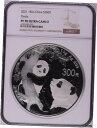 NGC PF70 2021 中国パンダ 1 キロシルバーコイン 鑑定書付きNGC PF70 2021 Chinese Panda 1kg Silver Coin...
