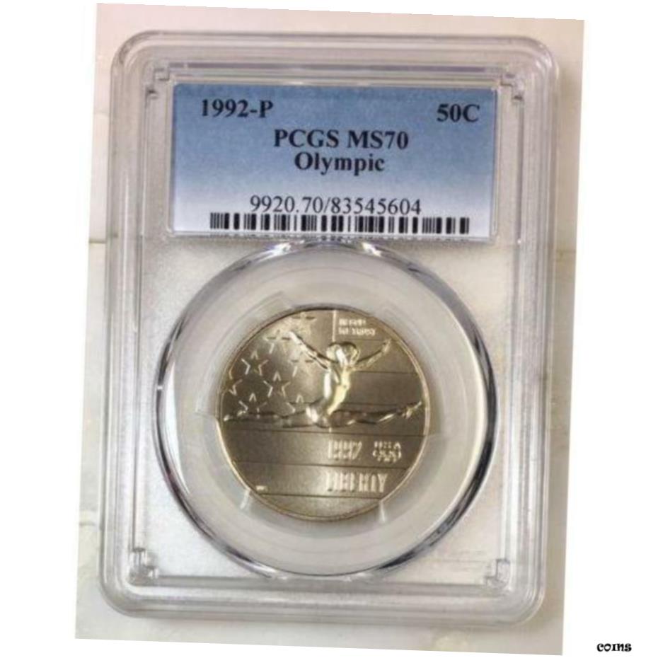  アンティークコイン コイン 金貨 銀貨  1992 Olympic Half Dollar PCGS MS70 *** Rev Tye's coin Stache *** #560435- show original title