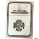  アンティークコイン コイン 金貨 銀貨  1960 D ジェファーソンニッケル NGC MS66 *** Rev Tye's Coin Stache *** #208778- show original title