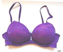 Victoria's Secret 32 CブラパープルレースバイオフィットプッシュアップバイオフィットインターチェンジストラップVictoria's Secret 32 ??C Bra Purple Lace Biofit Push Up Biofit Interchange Strap