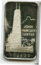 John Hancock Center First National Bank Of Chicago 1Oz 999 ファインシルバーバー RC646John Hancock Center First National Bank Of Chicago 1Oz 999 Fine Silver Bar RC646