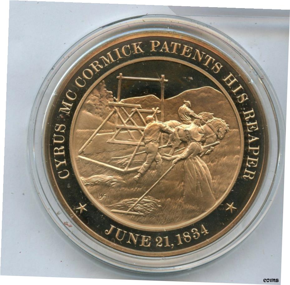Cyrus Mc Cormick Patents His Reaper 1834 ֥  ե󥯥 Ʊ-JL135Cyr...