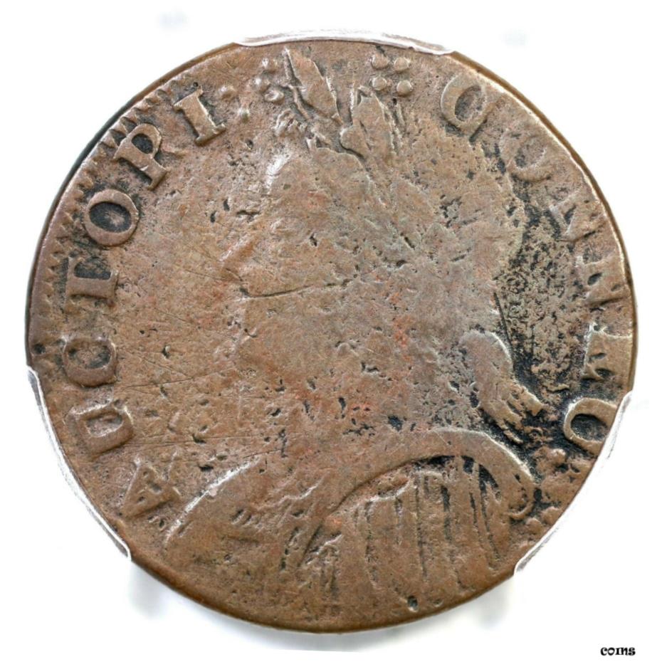 【極美品/品質保証書付】 アンティークコイン 硬貨 1787 M 8-a.1 R-8 PCGS F 12 Mailed Bust Left Connecticut コロニアル銅コイン- show original title [送料無料] #oot-wr-6017-1028