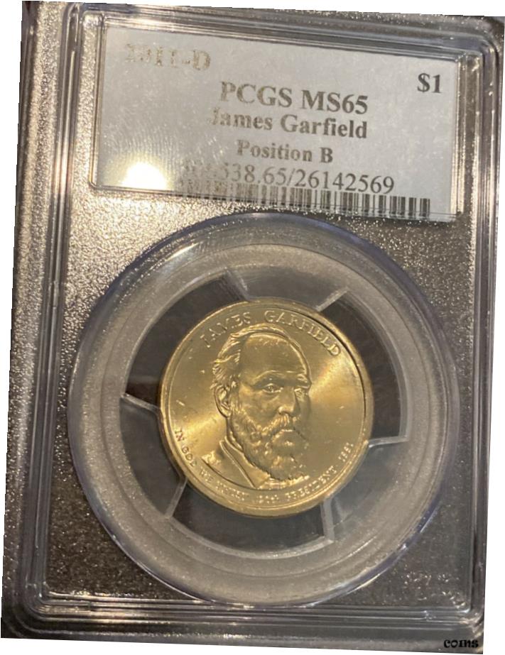  アンティークコイン コイン 金貨 銀貨  2011 D プレジデンシャル ドル $1 James Garfield PCGS MS 65 ポジション A & B- show original title