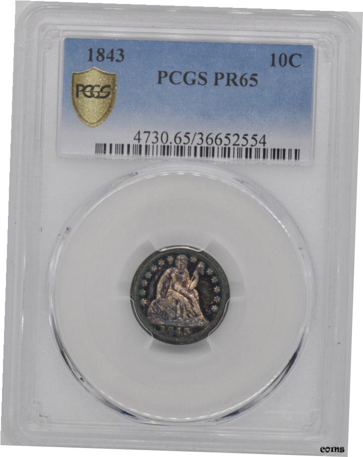 ڶ/ʼݾڽա ƥ Ų 1843 Хƥƥå 10C PCGS PR 65- show original title [̵] #oot-wr-6020-131