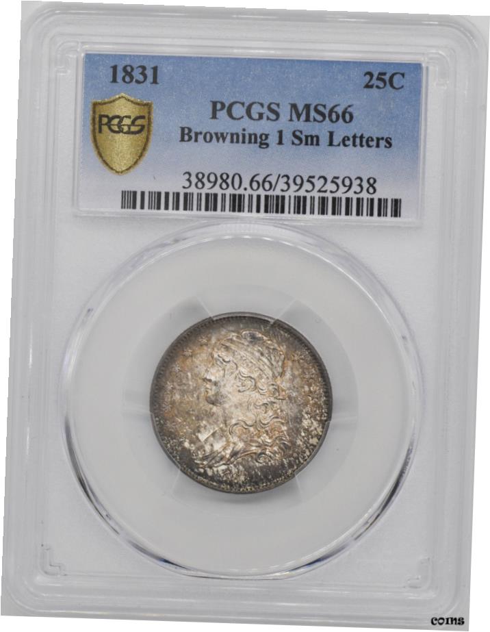 【極美品/品質保証書付】 アンティークコイン 硬貨 1831 キャップバスト 25C PCGS MS 66- show original title [送料無料] #oot-wr-6020-276