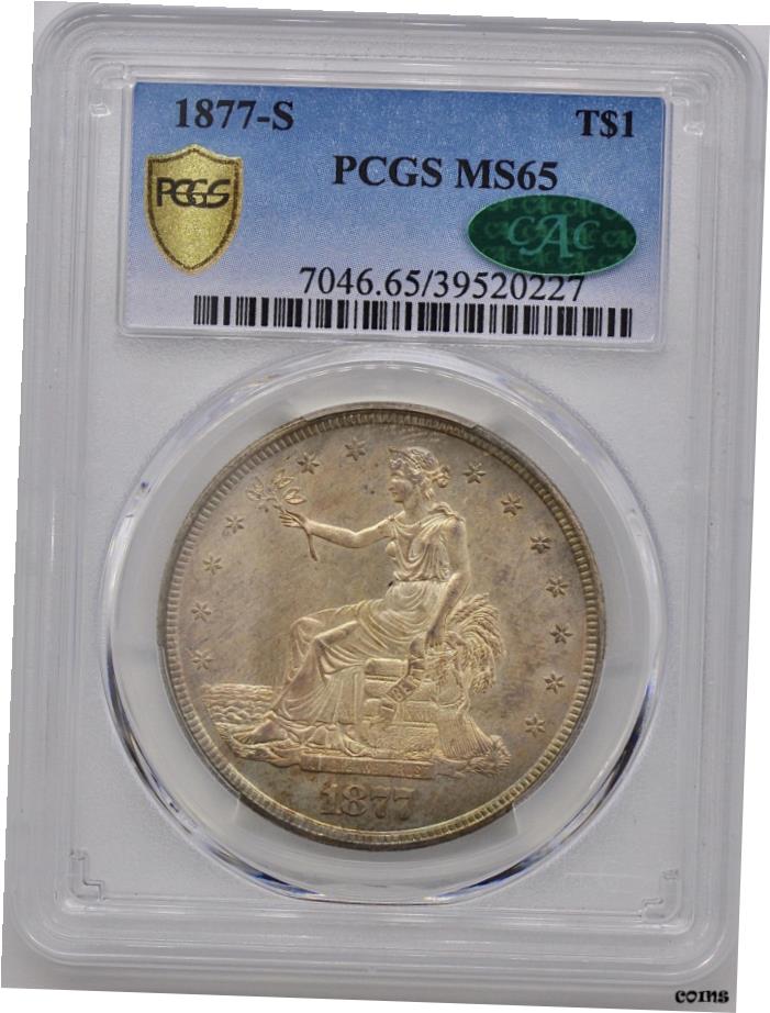 ڶ/ʼݾڽա ƥ Ų 1877ǯ-S TRADE T$ 1 PCGS MS 65- show original title [̵] #oot-wr-6020-461