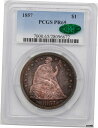 【極美品/品質保証書付】 アンティークコイン 硬貨 1857年 リバティ座像 S$ 1 PCGS PR 65- show original title [送料無料] #oot-wr-6020-512