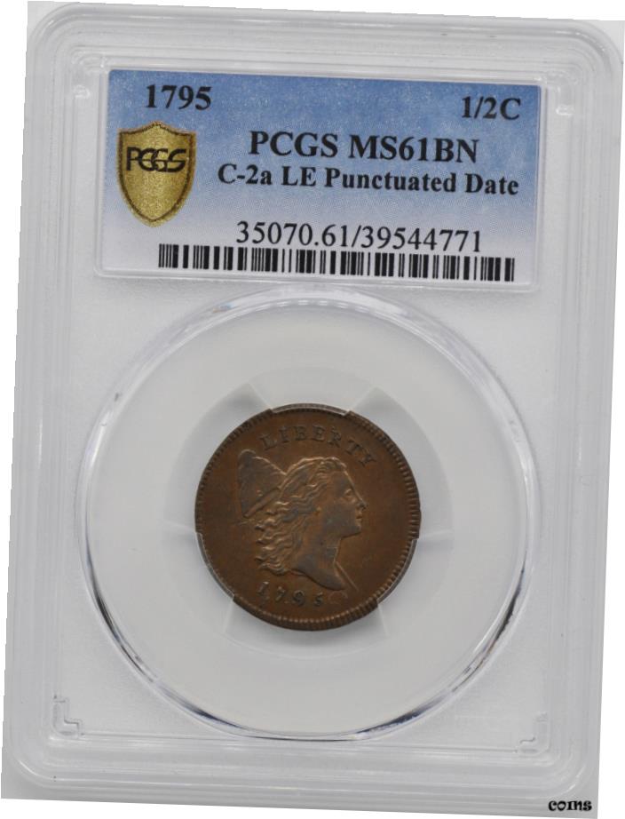 ڶ/ʼݾڽա ƥ Ų 1795 Хƥå 1/2 PCGS MS 61 BN- show original title [̵] #oot-wr-6020-91