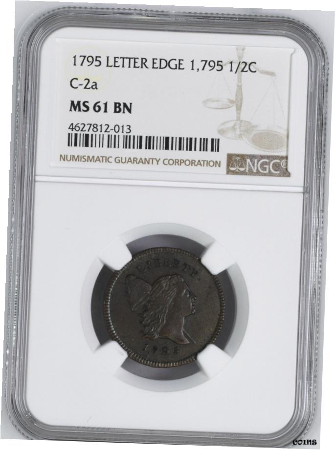 ڶ/ʼݾڽա ƥ Ų 1795 Хƥå 1/2 NGC MS 61 BN- show original title [̵] #oot-wr-6021-226