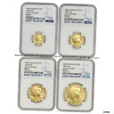 4セット 2008-W 磨き済 ゴールド バッファロー NGC MS70 ER 早期リリース バッファロー コイン4 Sets 2008-W Polished ...