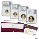 4 個セット 2021-W ゴールド イーグル NGC PF 70 UCAM FDOI 発行初日 プルーフ イーグルSet of 4 2021-W Gold E...