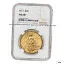 1927年 $20 セントゴーデンズ NGC MS64+ プラスグレード ラストロス ゴールド ダブルイーグル コイン1927 $20 Saint-Gaudens NGC MS64+ Plus Grade Lustrous Gold Double Eagle Coin(3)