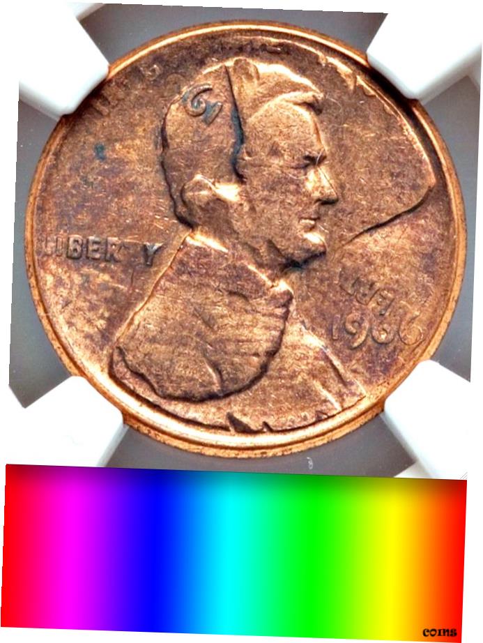 【極美品/品質保証書付】 アンティークコイン 硬貨 1966年 NGC ダイ アジャストメント ストライク ダブ..