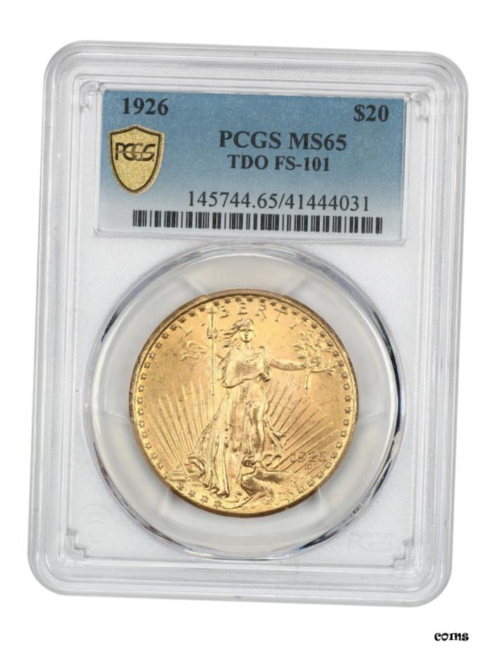 【極美品/品質保証書付】 アンティークコイン 硬貨 1926年 $20 PCGS MS65 (トリプルダイオブバースバラエティ, FS-101) - ゴージャスジェム- show original title [送料無料] #oot-wr-6044-763