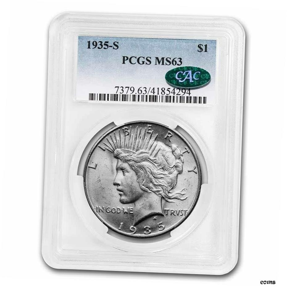 1935年-S ピースドル MS-63 PCGS CAC-SKU#234090- show original title※関税は当ショップ負担（お客様負担無し）※全国送料無料・海外輸送無料※商品の状態は画像をご確認下さい（極美品・目立った汚れ無し）※輸入品の為英語表記となります※その他ご不明点はお気軽にお問合せ下さい！Brand: US MintDenomination: 1 DollarMPN: 234090Circulated/Uncirculated: CirculatedYear: 1935Certification: PCGS[ご購入前に必ずお読み下さい]親切丁寧に、商品到着までサポート対応させていただきます。■パソコンの画像・画質により色や素材感が、実際の商品と多少異なる場合がございますので予めご了承くださいませ。■お客様のご都合（程度の解釈相違を含む）による商品のご購入後のキャンセル返品は、原則としてお受け致しておりません。未払いのまま2日以上連絡が取れない場合はキャンセルさせて頂きます。その場合、事務局側が自動的に「非常に悪い」の評価を付けてしまいますのでご注意ください。※お支払い頂いた場合は連絡は不要です。※他ショップでも販売しておりますので、稀に在庫がない場合がございます。■不具合での返品は箱などすべてが到着時の状態になるものに限らせていただきます。※当店では不良品はすべて現物確認と不具合の確認を行い対応をさせて頂いております。■お客様のご都合によるご注文確定後の商品のキャンセルにつきましては承っておりません。また、ご入金確認後、またはご決済完了確認後のキャンセルにつきましては、ご注文総額の30％のキャンセル料をご請求させていただきます。■領収書二重発行やトラブル防止のため、領収書発行は行っておりません。事務局側が発行している「支払い明細」が正式な支払い証明となります。支払い明細画面を印刷したものが領収書の代わりになることを各税務署に確認済みです。■年末年始・連休の発送は、業者も休みになる関係でいつもより遅れます。■輸送時の破損の場合は配送業者への報告を行って下さい。報告なしでの対応はできません。■日祝日は定休日とさせていただいております。連絡・発送が出来ませんのであらかじめご了承お願いいたします。■内容は必ずお読みになってからお買い求め下さいますようお願い致します。※在庫状況は常に更新をしておりますが、当社は複数店舗で在庫を共有しているため、ご注文を頂きましても稀に欠品している場合がございます。その際は誠に申し訳ございませんが、その旨をメールまたはお電話にてご連絡させていただきます。ご理解いただけますようお願い申し上げます。親切・丁寧にお取引させていただきますのでよろしくお願いします。 品質保証について 当店の商品の、品質保証についてご紹介いたします。 ▽品質保証書 お買い上げいただく全ての商品に「WORLD RESOURCE品質保証書」をおつけいたします。 これは、WORLD RESOURCEが販売した商品であることを保証するものです。大切に保管してください。 ▽標準保証に関して 当店でご購入頂きました商品は7日以内の標準保証サービスが付属致します。 ※ご購入日につきましては、製品の品質保証書に記載の日付にて確認させていただきます。 ※保証は通常利用時のみの対応となります。 ※ご購入日の確認を致しかねる場合は有償となります。品質保証書は大切に保管して下さい。POINT01　品揃え一番店を目指して 「期待に答えるお店づくりと、時代に合わせたサービスをご提供致します。」 POINT02　多種多様な商品レパートリー 「幅広く、世界の商品をご用意しております。」 POINT03　きっと見つかる！新しい発見 「テレビや雑誌で紹介されたアイテムもいちはやく。」 モットー：丁寧な接客対応 その道数十年のスタッフだからこそできる、“豊富な知識”に基づく商品のご提案。 お探しの商品はお気軽にスタッフにお尋ねください。 「以前は、商品ページあったけど、、、見つからない。」 「初めてアンティークコインの購入をしますが大丈夫ですか？」 「この年代の商品を探していますが、おすすめはありますか？」 「友人にアンティークコインを送りたいけど、おすすめありますか？」 等など、困ったときの質問にも、しっかり対応・お調べ致します。 取寄せ、取り置き等もできますので、商品一覧で見つからなかった商品でも、 スタッフまでお気軽にご相談下さい。 【お問い合わせはお気軽にどうぞ】 suport@world-resource.net