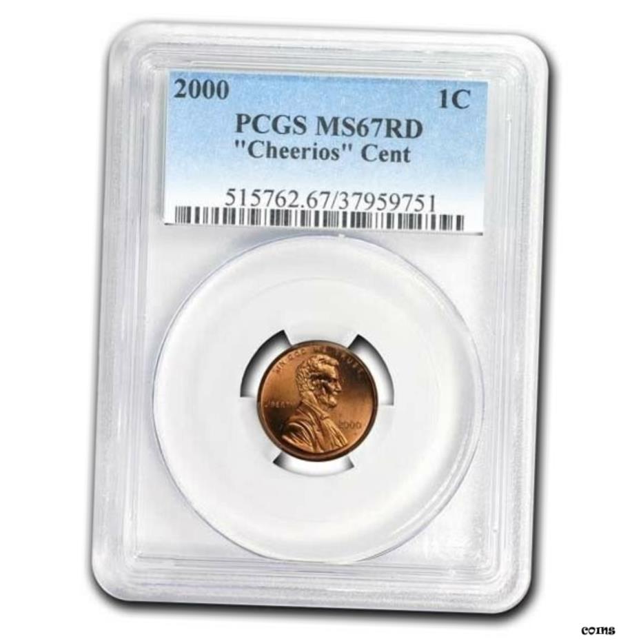 2000 Lincoln Cheerios セント MS-67 PCGS (レッド) - SKU#198749- show original title※関税は当ショップ負担（お客様負担無し）※全国送料無料・海外輸送無料※商品の状態は画像を...