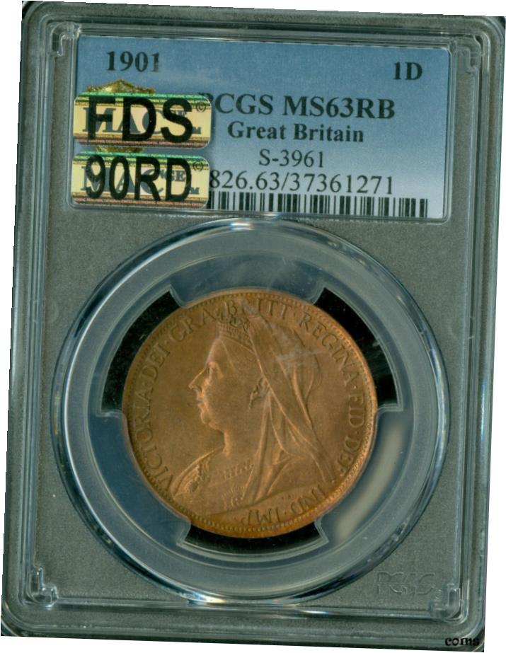 yɔi/iۏ؏tz AeB[NRC RC   [] 1901 GREAT BRITAIN PENNEY PCGS MAC MS63 RD 90RD FDS ܂̓t@[Xg_CXgCNS[WX- show original title