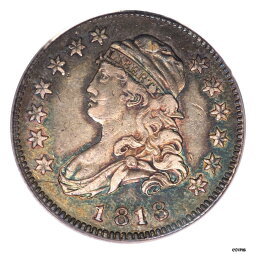 【極美品/品質保証書付】 1818 25C Capped Bust Quarter PCGS AU50 (CAC) B4 PRIME