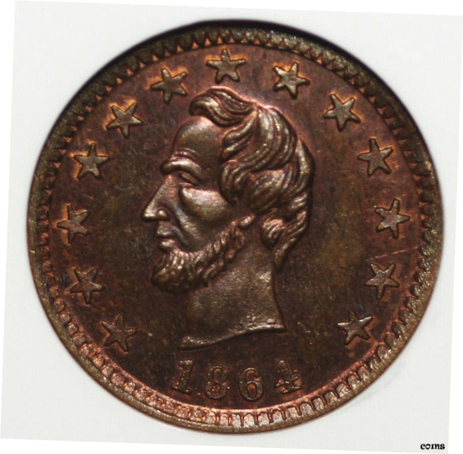 1864 ǯ֥ϥ 󥫡OKŪȡ NGC MS651864 Abraham Lincoln OK Patrioti...