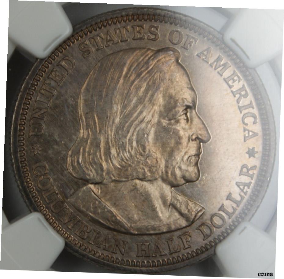 【極美品/品質保証書付】 1893年 コロンビア記念ハーフドル NGC UNC BU （ プルーフ ）- show original title