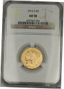 【極美品/品質保証書付】 1912年-S 5ドル $5 インディアン ハーフイーグル ゴールド コイン NGC AU-58- show original title