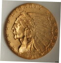 【極美品/品質保証書付】 1911年-D $2.50 インディアンクォーターイーグルゴールドコイン NGC MS-64 ベリーチョイス UNC; キー日付- show original title