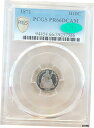 1871年 H10c PCGS PR -66 * DCAM * * CAC * シートリバティプルーフハーフダイム *** B&W GLASS ***1871 ...
