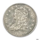 【極美品/品質保証書付】 1820年 キャップバスト ラージ サイズ クォーター 25C PCGS MS63- show original title