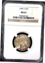 yɔi/iۏ؏tz AeB[NRC RC   [] 1947N S Washington Quarter F MS 67 by NGC!- show original title