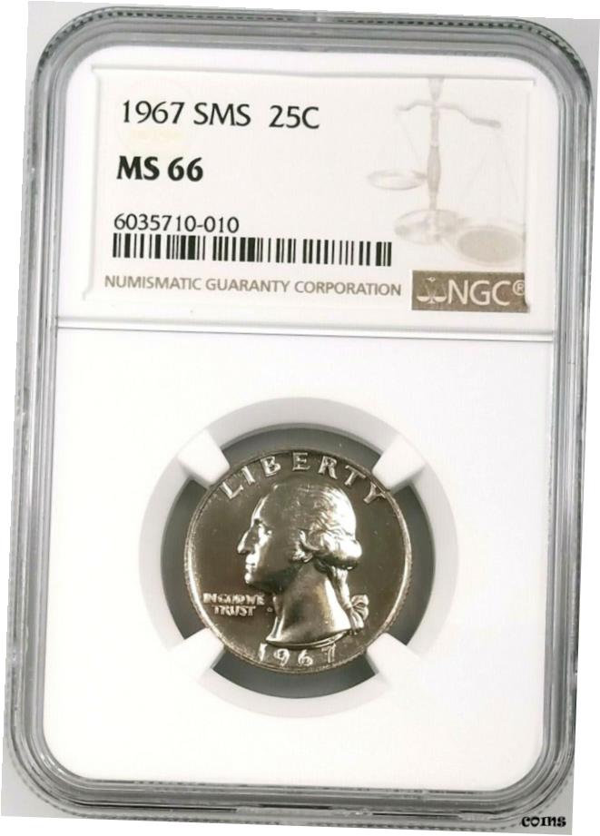 ڶ/ʼݾڽա ƥ    [̵] 1967 SMS Washington Quarter ǧ MS 66 by NGC - show original title