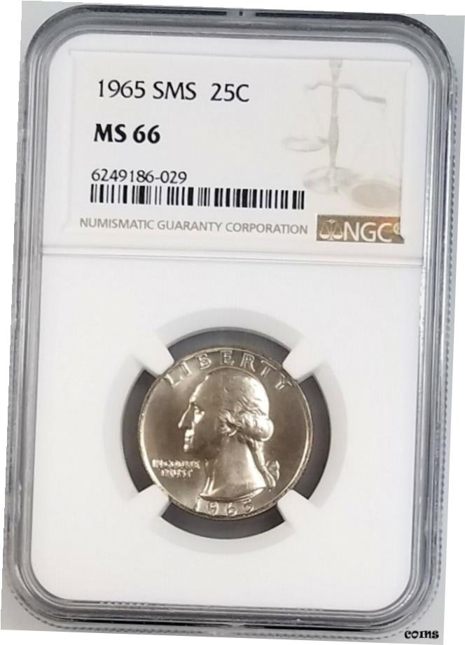 ڶ/ʼݾڽա ƥ    [̵] 1965 SMS Washington Quarter ǧ MS 66 by NGC! SKU 029- show original title