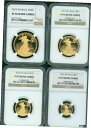 2012年-W 4 コインセット $50 $25 $10 $5 ゴールド イーグル NGC PR70 プルーフ カメオ PF70 PF-702012-W 4 C...