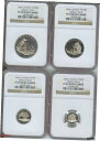 2004 カナダ グリズリーベア 4 コインセット $300 150 75 30 プルーフプラチナNGC PR69 PF692004 Canada Grizzl...