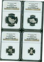 1992 カナダ クーガー 4 コインセット $300 $150 $75 $30 プルーフ プラチナ NGC PR69 PF69 !1992 Canadian ...