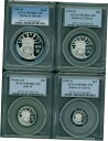 1999-W プルーフ プラチナ ステュー リバティ 4 コインセット PCGS PR70 PF70 $100 $50 $25 $101999-W Proof ...