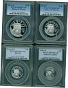 2001-W プルーフ プラチナ ステュー リバティ 4 コインセット PCGS PR70 PF70 $100 $50 $25 $102001-W Proof ...