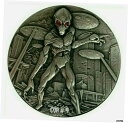 2018年 2オンス シルバー アリーン 侵略 アンティーク コイン スワロフスキーアイズ COA #42018 2oz Silver Aline Invasion Antique Coin Swarovski Eyes COA #4