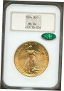 1924年 $20 ゴールド St. Gaudens ダブルイーグル MS 64 CAC NGC 、 オールドファティ NGC 、 PQ! 2197130019...