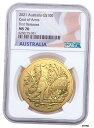 2021 オーストラリア コート オブ アーム 1オンス ゴールド $100 コイン NGC MS70 FR フラッグラベル2021 Australian Co...